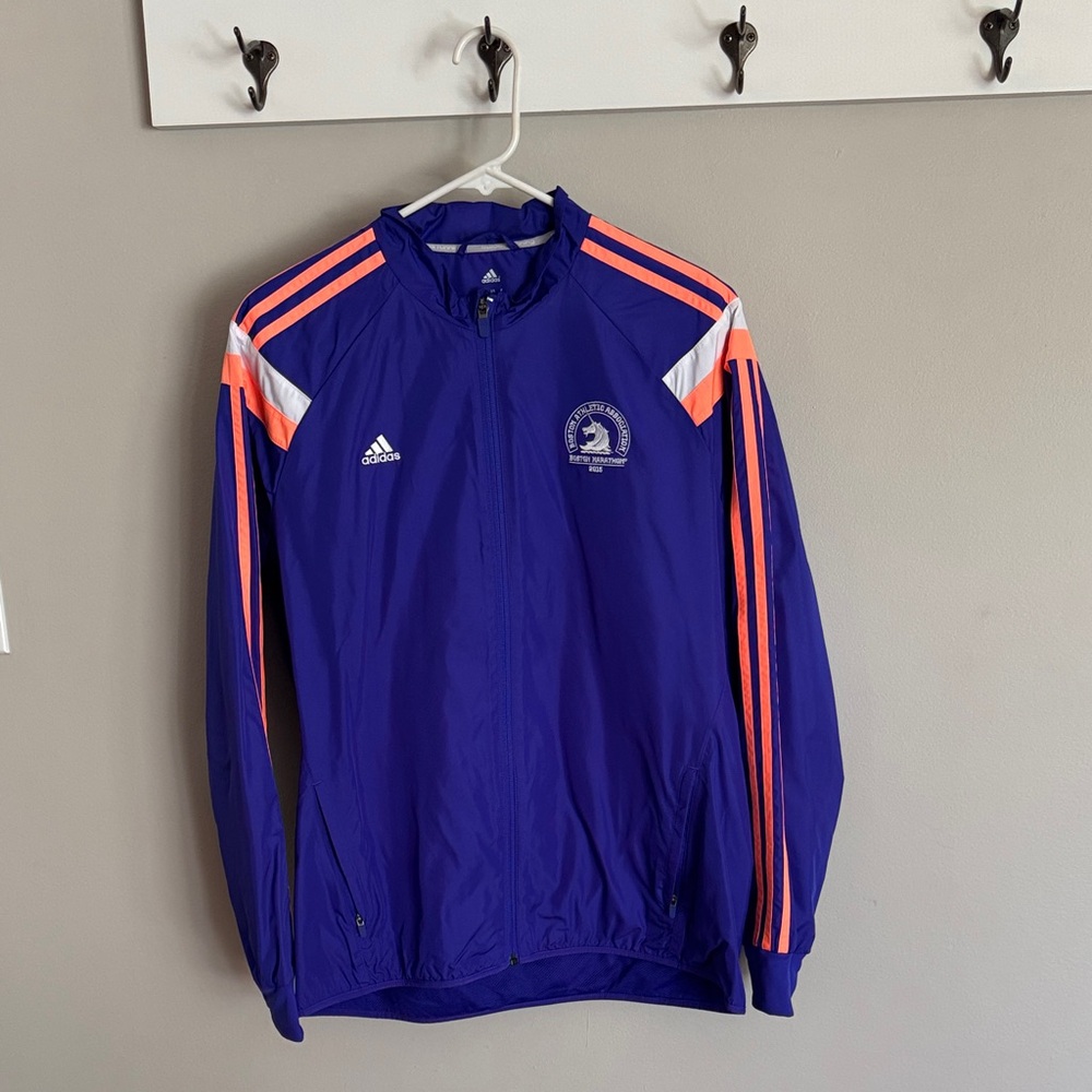 adidas Purple Jacket with Orange and White Accents